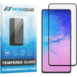 Mobigear Premium Samsung Galaxy S10 Lite Panzerglas Displayschutz - Hüllenfreundlich - Schwarz