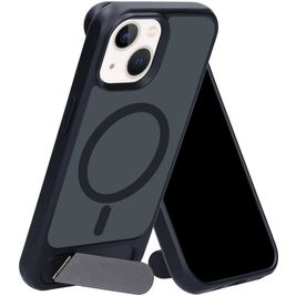 Mobiparts Hardcover iPhone 13 MagSafe Hülle Hardcase Backcover mit Ständer - Satin Black