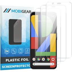 Mobigear Google Pixel 4 Displayschutz Schutzfolie - Hüllenfreundlich (3er Pack)