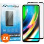 Mobigear Premium Motorola Moto G9 Plus Panzerglas Gehärtetes Glas Displayschutz - Hüllenfreundlich - Schwarz (2er Pack)