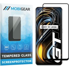 Mobigear Premium Realme GT Panzerglas Gehärtetes Glas Displayschutz - Hüllenfreundlich - Schwarz