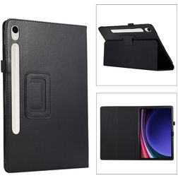Mobigear Classic Samsung Galaxy Tab S11 Hülle Klapphülle + Stifthalter - Schwarz