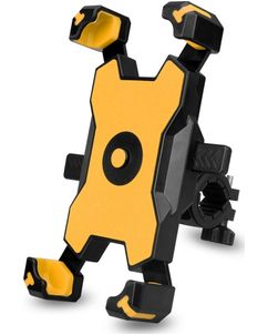 Mobigear PushHold Fahrradhalterung Lenkerhalterung Klemme Universal - Gelb