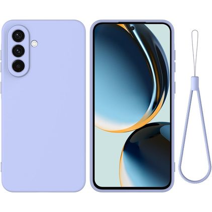 Mobigear Rubber Touch Samsung Galaxy A56 Silikon Hülle Backcover - Lila