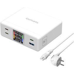 4Smarts Desk Charger GAN DIY Mode 4 USB Ladestation Power Delivery 130W - Weiß