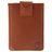 Valenta Card Case Pocket Echtleder Kartenetui - 8 Karten - Cognac