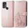 Mobigear Clover TCL 30 SE Hülle Klapphülle Geldbörse - Roségold