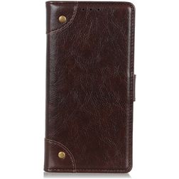 Mobigear Ranch Alcatel 1S 2020 Hülle Klapphülle Geldbörse - Braun