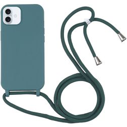 Mobigear Lanyard iPhone 16 Silikon Handykette - Grün
