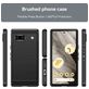 Mobigear Brushed Slim Google Pixel 7a Hülle Flexibles TPU Backcover - Schwarz