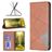 Mobigear Rhombus Slim Motorola Moto G71 5G Hülle Klapphülle - Braun