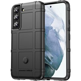 Mobigear Rugged Shield Samsung Galaxy S23 Hülle Flexibles TPU Backcover Stoßfest - Schwarz