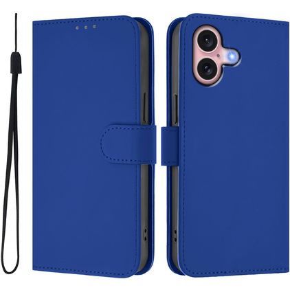Mobigear Urban Wallet iPhone 16 Hülle Klapphülle Geldbörse - Dunkelblau