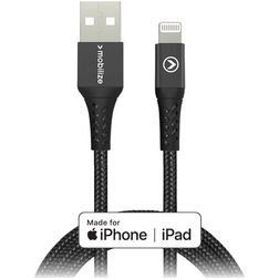 Mobilize Strong Nylon USB-A auf Apple Lightning MFI Kabel 2 Meter - Schwarz