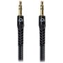 Mobilize Strong Nylon AUX 3.5mm auf AUX 3.5mm Kabel 1.5 Meter - Schwarz