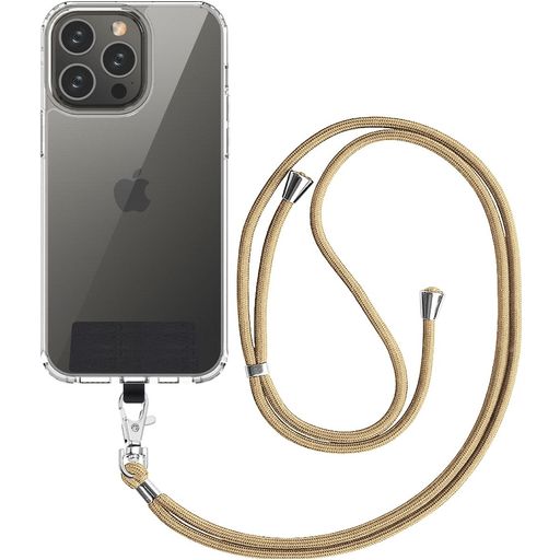 Mobigear Nylon Lanyard Universal-Handykette einstellbar - Gold