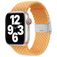 Mobigear Braided Nylon Apple Watch Armband Klappschließe - 49/46/45/44 mm - Gelb