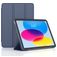 Mobigear Tri-Fold Gel iPad 10 (2022) Hülle TPU,Kunstleder Klapphülle - Dunkelblau