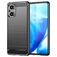 Mobigear Brushed Slim OPPO Reno 7 Lite Hülle Flexibles TPU Backcover - Schwarz
