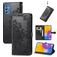 Mobigear Mandala Samsung Galaxy M52 Hülle Klapphülle Geldbörse - Schwarz