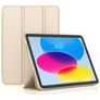 Mobigear Tri-Fold Gel iPad 10 (2022) Hülle TPU,Kunstleder Klapphülle - Gold