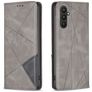 Mobigear Rhombus Slim Samsung Galaxy A24 Hülle Klapphülle - Grau
