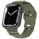 Mobigear Sport Armor Silikon Apple Watch Armband Pin-and-Tuck-Verschluss - 42/41/40/38 mm - Olive