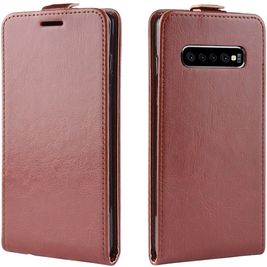 Mobigear Samsung Galaxy S10 Plus Hülle Flipcase - Braun Mobigear Samsung Galaxy S10 Plus Hülle Flipcase - Braun