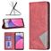Mobigear Rhombus Slim Samsung Galaxy A33 Hülle Klapphülle - Rot