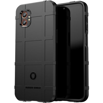 Mobigear Rugged Shield Samsung Galaxy Xcover 7 Pro Hülle Flexibles TPU Backcover Stoßfest - Schwarz