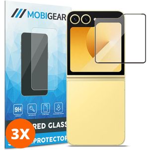 Mobigear Premium Samsung Galaxy Z Flip 7 FE Panzerglas Gehärtetes Glas Displayschutz - Hüllenfreundlich (3er Pack)
