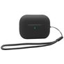 Mobigear Lanyard Apple AirPods Pro 2 Hülle Silikon (flexibel) - Schwarz