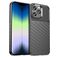 Mobigear Groove iPhone 14 Hülle Flexibles TPU Backcover - Schwarz