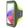 Mobiparts Comfort Fit Handyhalterung Joggen Samsung Galaxy A53 Sporthülle Neopren Sportarmband - Neon Green