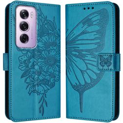 Mobigear Butterfly OPPO Reno 12 Pro Klapphülle Portemonnaie - Blau