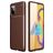 Mobigear Racing Samsung Galaxy M51 Hülle Flexibles TPU Backcover - Braun