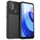 Mobigear Groove Motorola Moto E40 Hülle Flexibles TPU Backcover - Schwarz