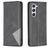 Mobigear Rhombus Slim Samsung Galaxy S25 Hülle Klapphülle - Schwarz