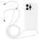 Mobigear Lanyard iPhone 15 Pro Max Silikon Handykette - Weiß