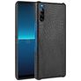 Mobigear Croco Sony Xperia L4 Hülle Hardcase Backcover - Schwarz