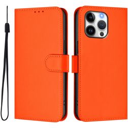 Mobigear Urban Wallet iPhone 16 Pro Max Hülle Klapphülle Geldbörse - Orange
