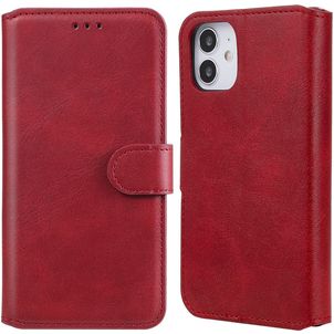 Mobigear Wallet iPhone 12 Mini Hülle Klapphülle Geldbörse - Rot