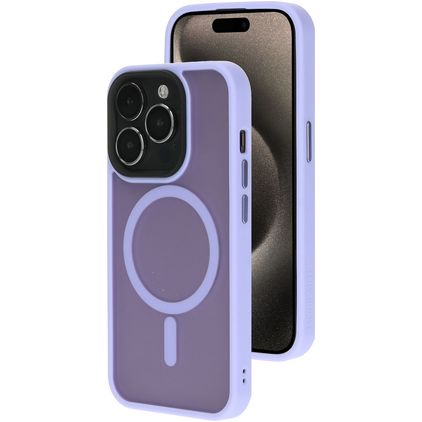 Mobiparts Hardcover iPhone 15 Pro MagSafe Hülle Hardcase Backcover - Satin Lila