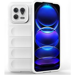 Mobigear Bumpy Xiaomi 13 Hülle Flexibles TPU Backcover - Weiß