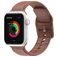 Mobigear Dashed Silikon Apple Watch Armband Dornschließe - 49/46/45/44 mm - Braun