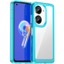Mobigear Crystal ASUS Zenfone 9 Hülle Hardcase Backcover - Transparent / Türkis