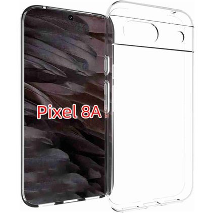 Mobigear Basics Transparent Google Pixel 8a TPU (flexibel) Backcover - Transparent