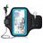 Mobigear Go Active Handyhalterung Joggen Samsung Galaxy A13 4G Sporthülle Neopren Sportarmband - Blau