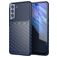 Mobigear Groove Samsung Galaxy S21 FE Hülle Flexibles TPU Backcover - Blau