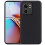 Mobigear Colors Motorola Edge 40 Hülle Flexibles TPU Backcover - Schwarz